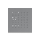 QLOCKTWO CLASSIC Stainless Steel Grey Wall Clock 45cm