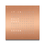 QLOCKTWO Classic Stainless Steel Clock - Copper