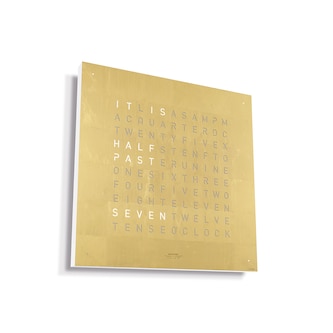 QLOCKTWO CLASSIC Creator's Edition Gold Wall Clock 45cm QLOCKTWO CLASSIC Creator's Edition Gold Wall Clock 45cm