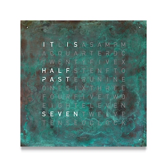 QLOCKTWO CLASSIC Creator's Edition Vintage Copper Wall Clock 45cm QLOCKTWO CLASSIC Creator's Edition Vintage Copper Wall Clock 45cm