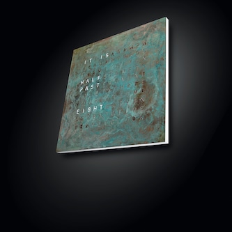 QLOCKTWO CLASSIC Creator's Edition Vintage Copper Wall Clock 45cm