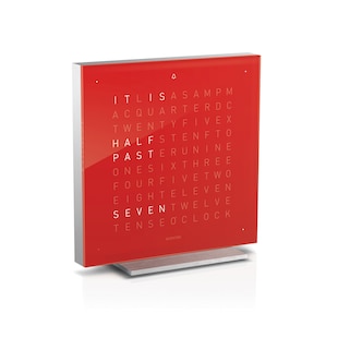 QLOCKTWO TOUCH Cherry Cake Acrylic Table Clock 13.5cm
