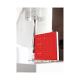 QLOCKTWO TOUCH Cherry Cake Acrylic Table Clock 13.5cm