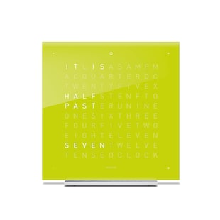 QLOCKTWO TOUCH Lime Juice Acrylic Table Clock 13.5cm