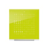 QLOCKTWO TOUCH Lime Juice Acrylic Table Clock 13.5cm
