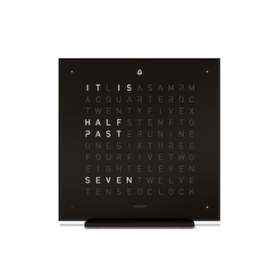 QLOCKTWO TOUCH Deep Black Table Clock 13.5cm