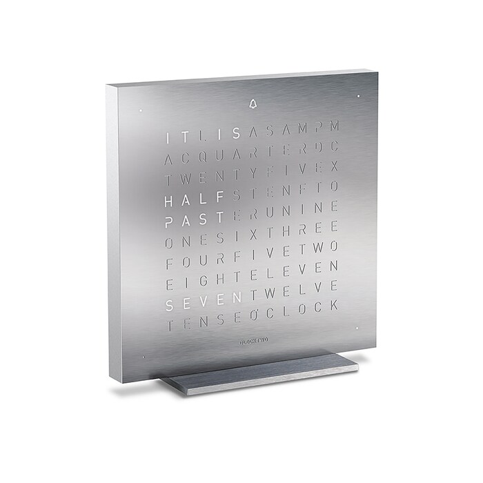 QLOCKTWO TOUCH Full Metal Table Clock 13.5cm
