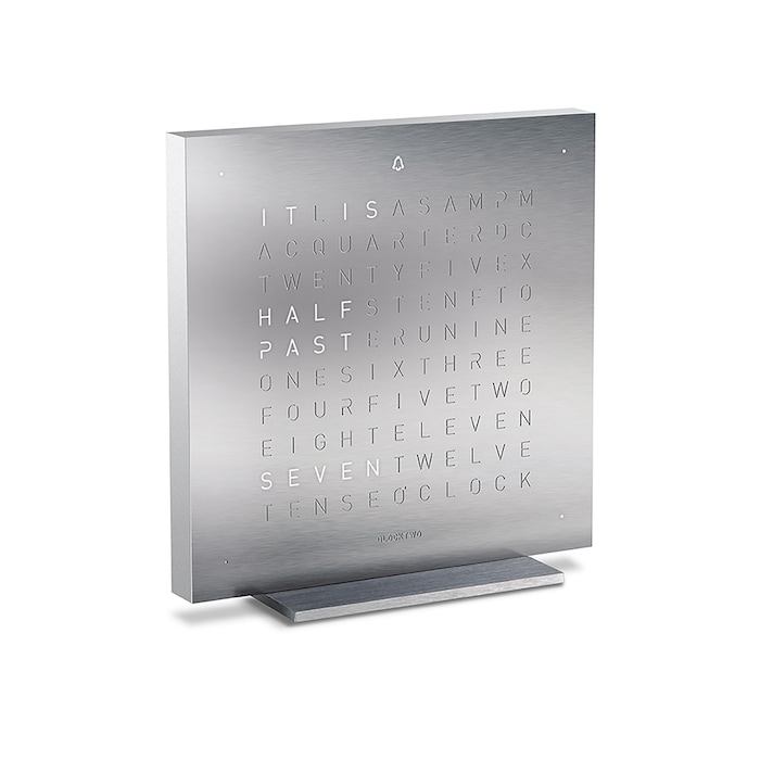 QLOCKTWO TOUCH Full Metal Table Clock 13.5cm