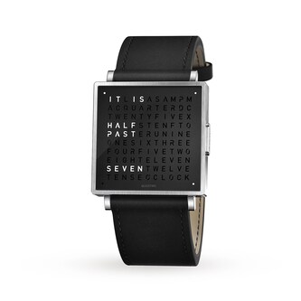 QLOCKTWO W35 Pure Black Watch 35mm