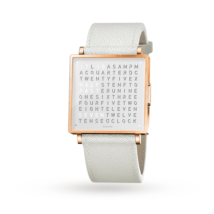 QLOCKTWO W35 Rose White Watch 35mm