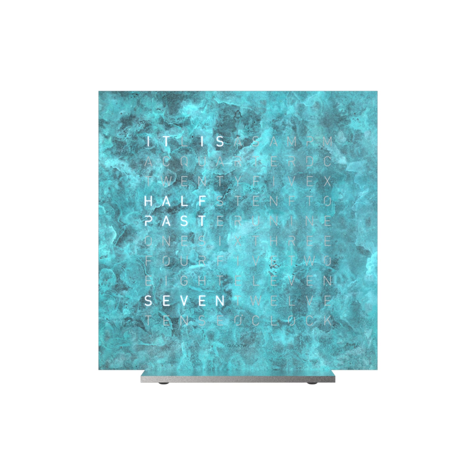 QLOCKTWO EARTH 13.5 Creators Edition Vintage Copper Table Clock QLOCKTWO EARTH 13.5 Creators Edition Vintage Copper Table Clock