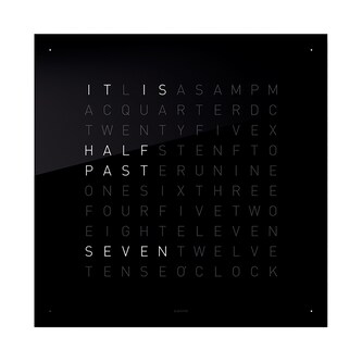 QLOCKTWO Front Cover Touch Black Ice Tea