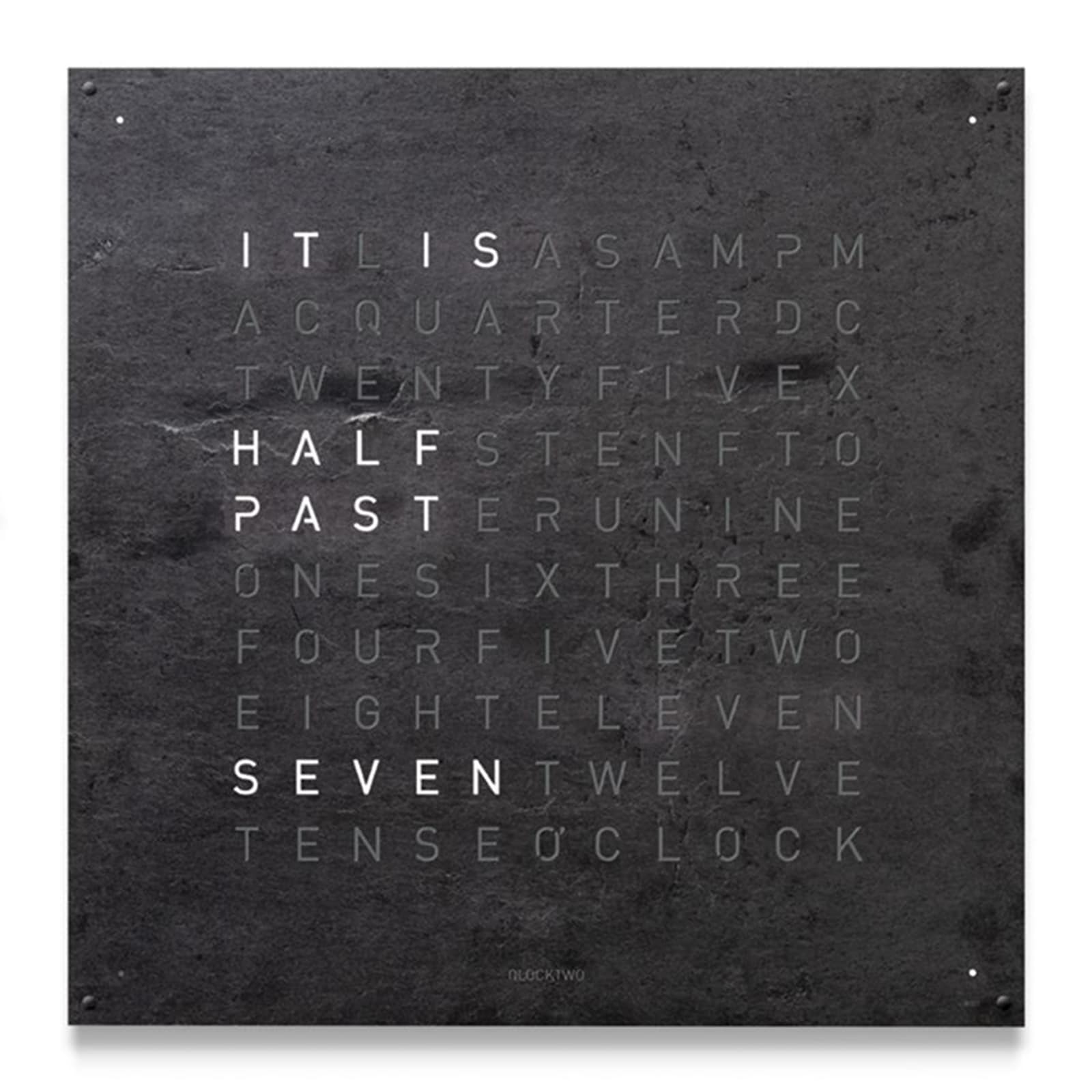 QLOCKTWO LARGE Creator s Edition Metamorphite Wall Clock 90cm