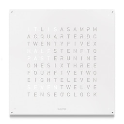 18930138 - EARTH 90 Large Stainless Steel White Pepper Wall Clock