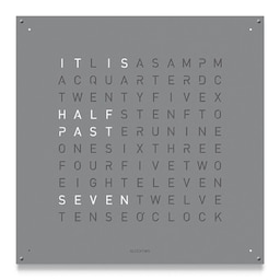 18930140 - LARGE Stainless Steel Grey Pepper Wall Clock 90cm