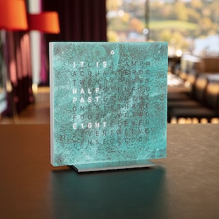 QLOCKTWO TOUCH Creator's Edition Vintage Copper Table Clock 13.5cm