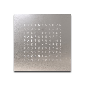QLOCKTWO EARTH 45 Classic Stainless Steel Wall Clock QLOCKTWO EARTH 45 Classic Stainless Steel Wall Clock