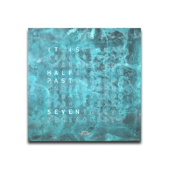 QLOCKTWO EARTH 45 Classic Vintage Copper Wall Clock QLOCKTWO EARTH 45 Classic Vintage Copper Wall Clock