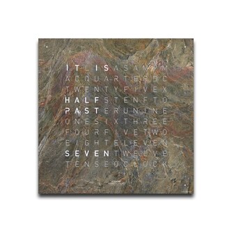 QLOCKTWO EARTH 45 Classic Glintscape Wall Clock QLOCKTWO EARTH 45 Classic Glintscape Wall Clock