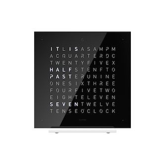 QLOCKTWO EARTH 13.5 Touch Black Ice Tea Table Clock QLOCKTWO EARTH 13.5 Touch Black Ice Tea Table Clock