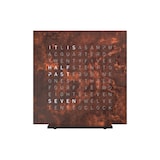 QLOCKTWO EARTH 13.5 Touch Rust Table Clock