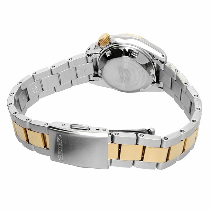 Seiko 5 Sports Compact 28mm White Ladies Watch Seiko 5 Sports Compact 28mm White Ladies Watch