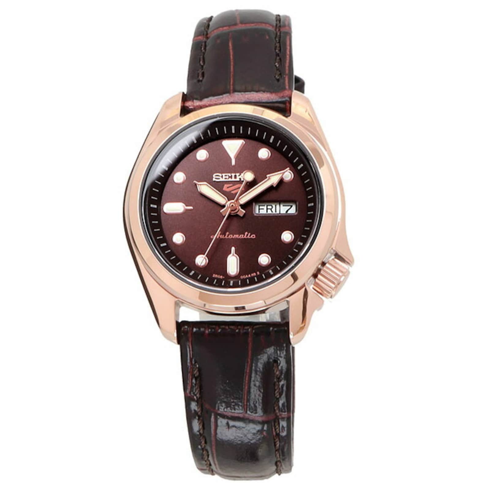 SEIKO Compact 28mm Brown Ladies Watch SRE006K1 | Mappin and Webb