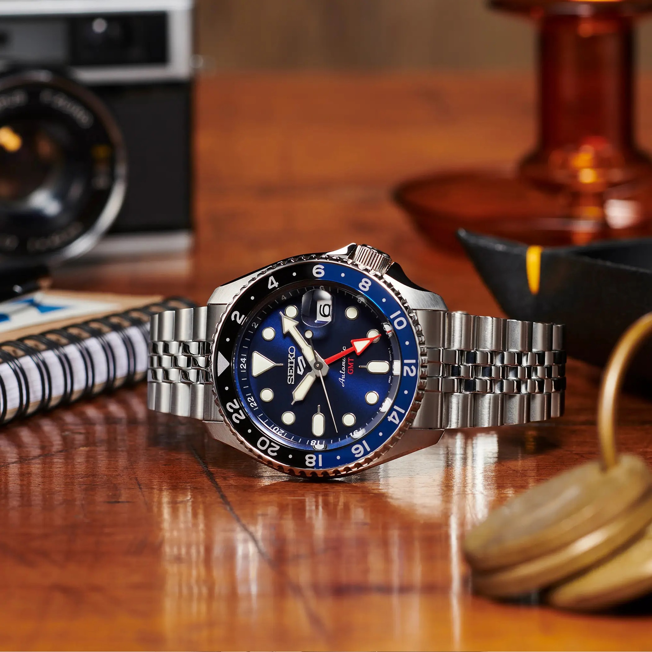 Seiko 5 Sports 'Blueberry' GMT SKX Re-Interpretation 42.5mm Mens Watch Seiko 5 Sports 'Blueberry' GMT SKX Re-Interpretation 42.5mm Mens Watch