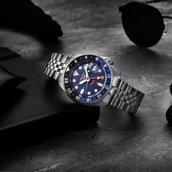 Seiko 'Blueberry' GMT SKX Re-Interpretation  Mens Watch SSK003K1 |  Watches Of Switzerland UK