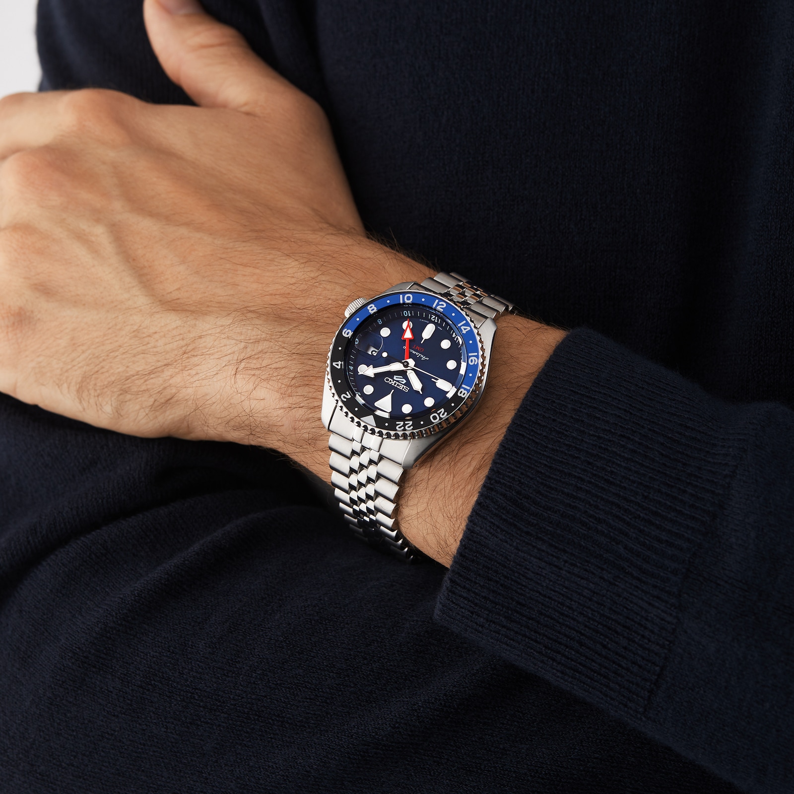 Seiko 5 Sports 'Blueberry' GMT SKX Re-Interpretation 42.5mm Mens Watch