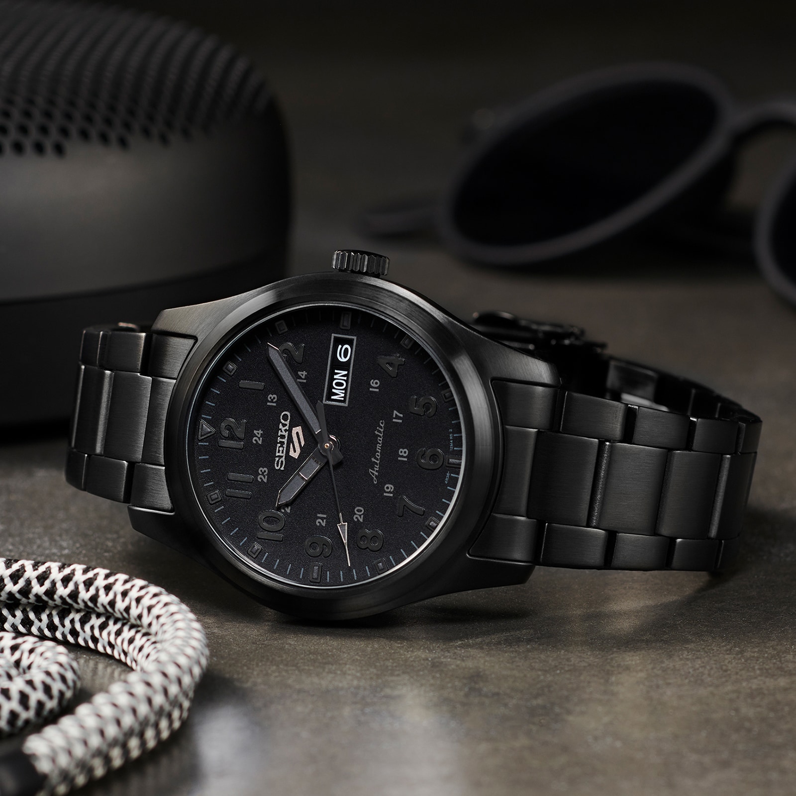 Seiko matte black watch new arrivals