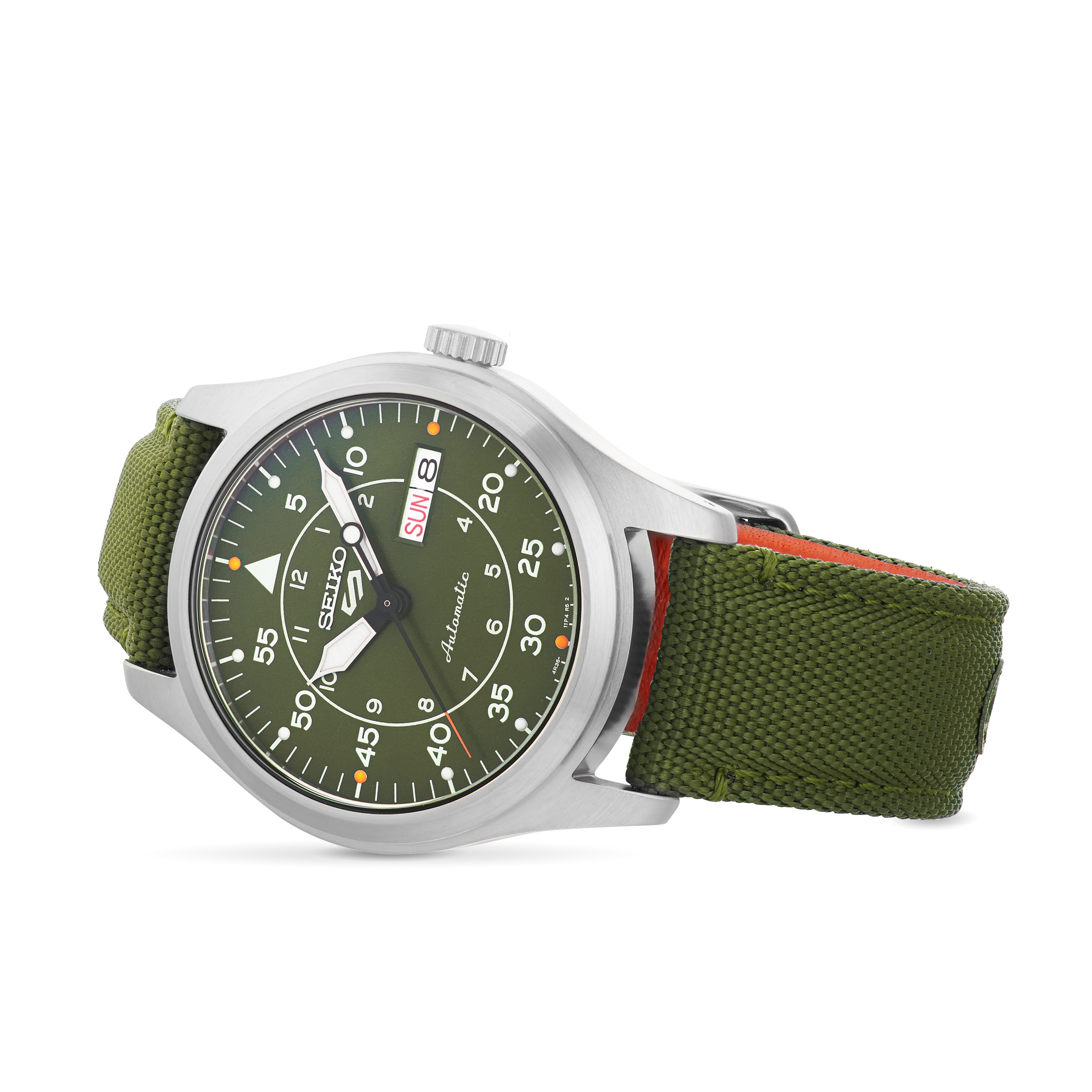 Seiko 5 Sports Flieger Green 39mm Mens Watch SRPH29K1 Mappin