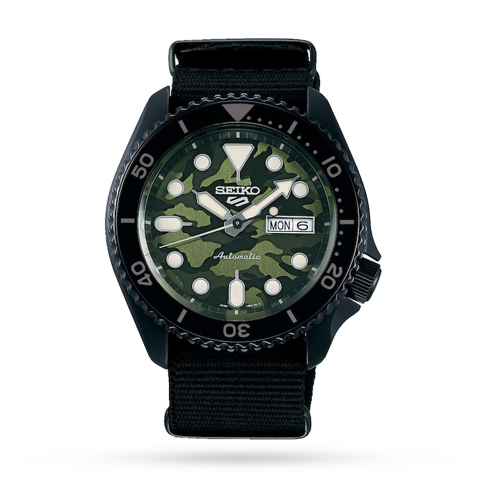 Seiko 5 Sports SKX 'Camouflage' Street Style 42.5mm Mens Watch