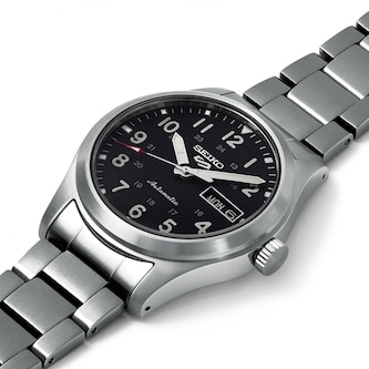 Seiko 5 Sports Field Series 39.5mm Mens Watch Black