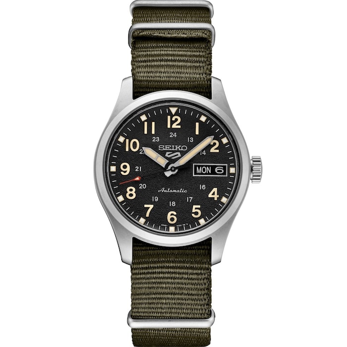 Seiko 5 Sports Midfield Sports Style 'Green zone' 36mm Mens NATO Strap Watch