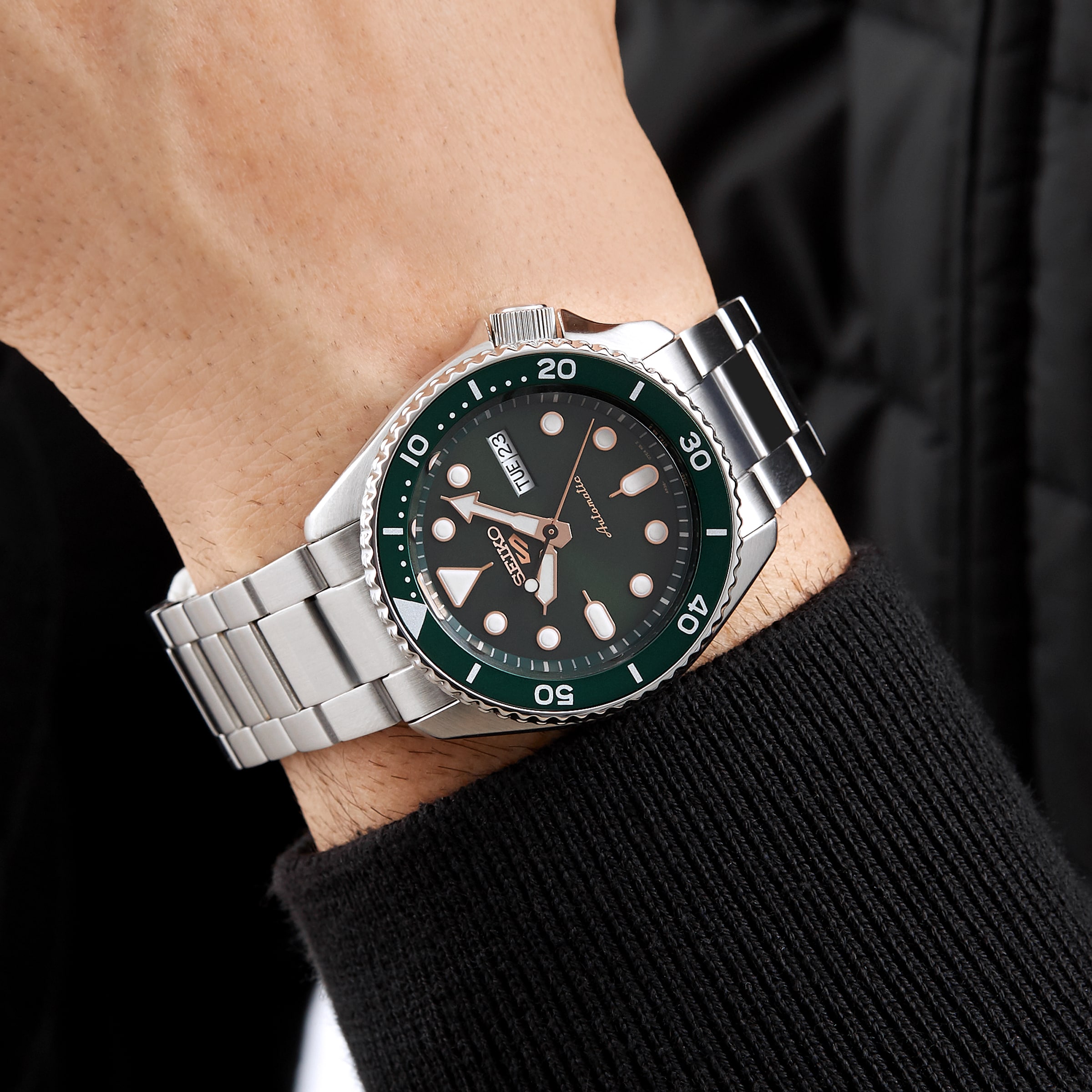 Seiko 5 outlet green