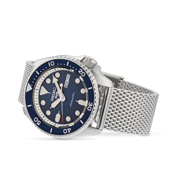 Seiko 5 Sports 42mm Mens Watch - Blue SRPD71K1 | Watches Of Switzerland UK