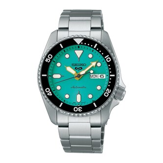 Seiko 5 Sports SKX Midi Teal 38mm Mens Watch