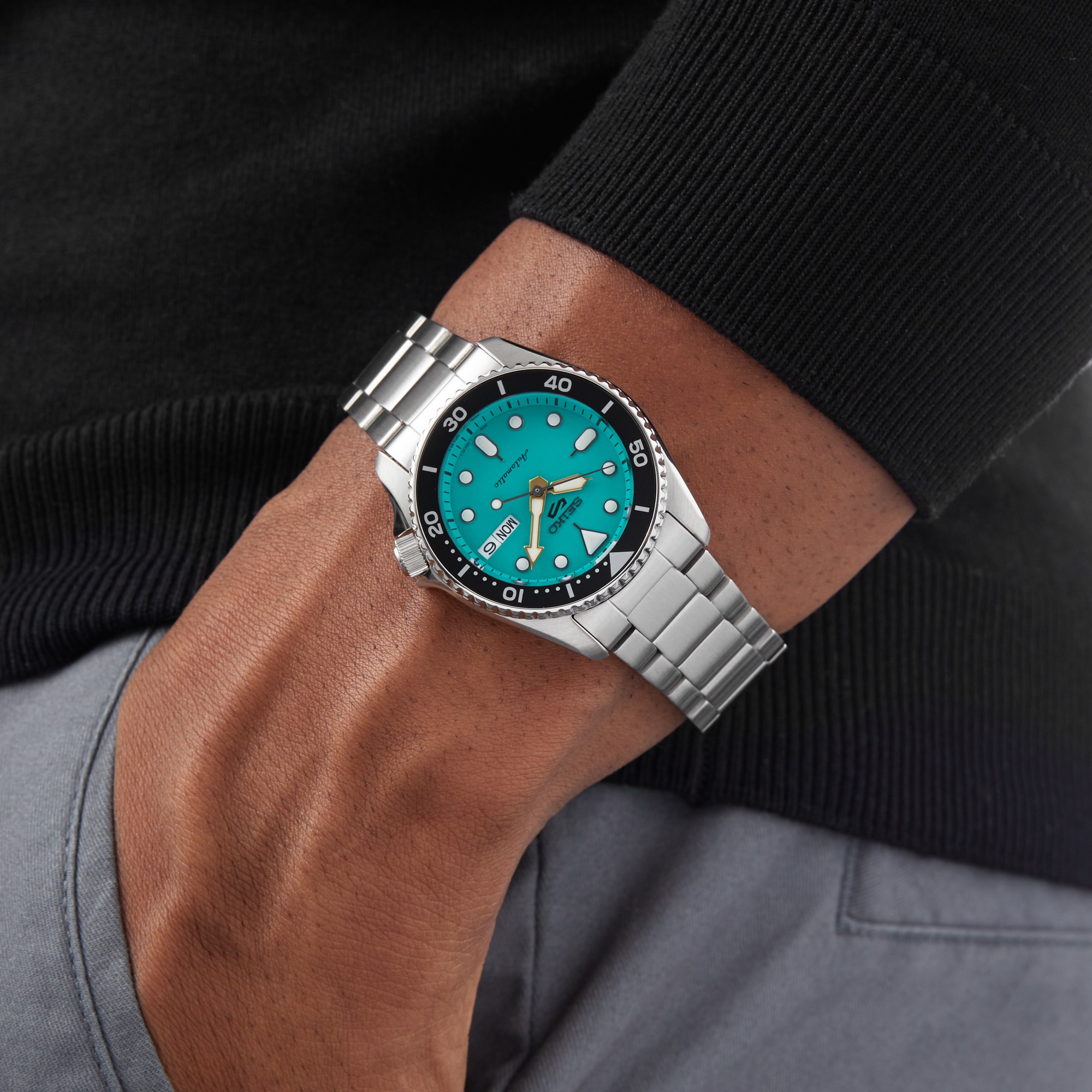 5 Sports SKX Midi Teal 38mm Mens Watch