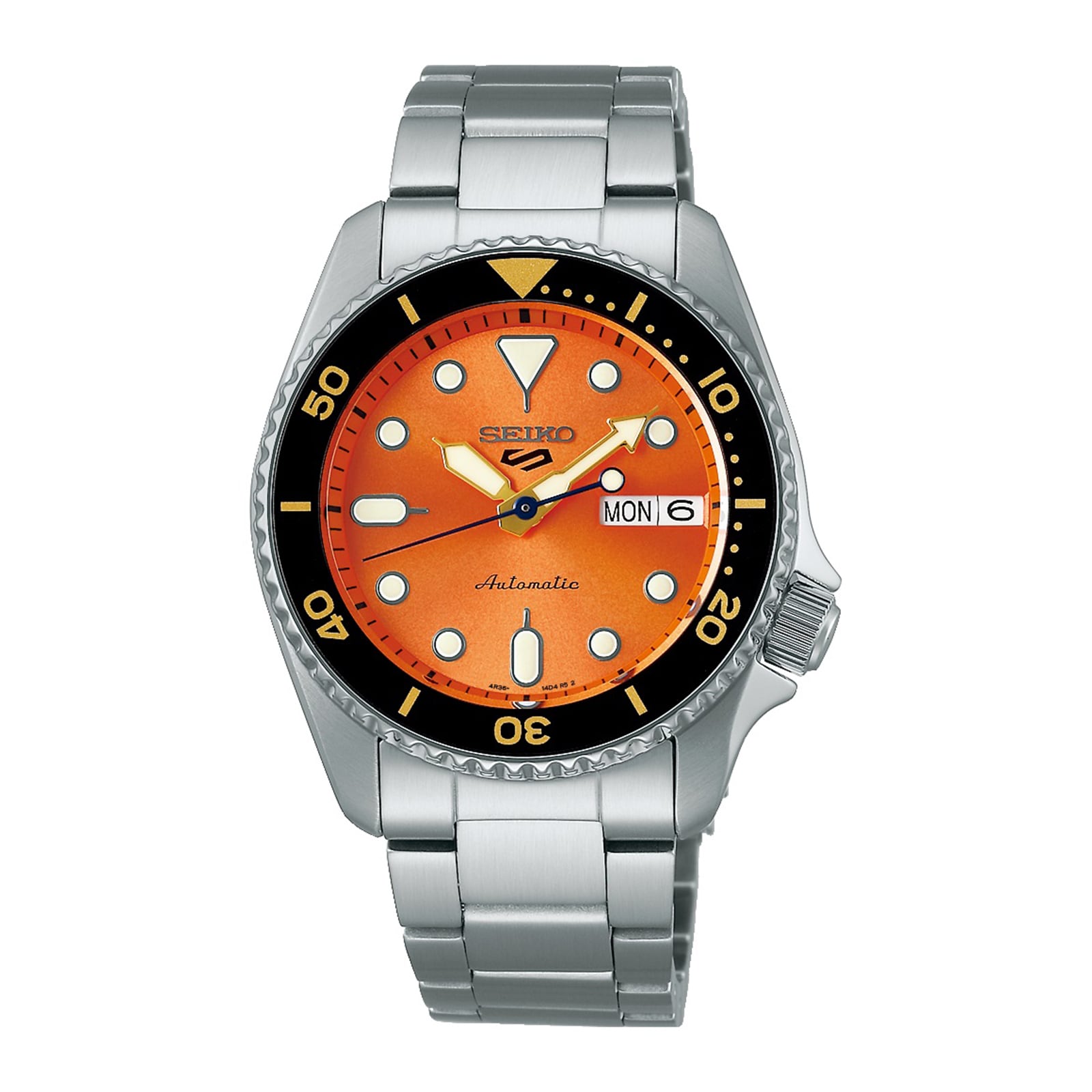 Seiko 5 Sports 5 Sports SKX Midi Orange 38mm Mens Watch Seiko 5 Sports 5 Sports SKX Midi Orange 38mm Mens Watch