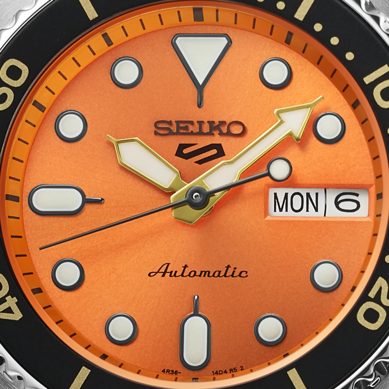 Seiko 5 Sport 5 Sports SKX Midi Orange 38mm Mens Watch SRPK35K1 Goldsmiths