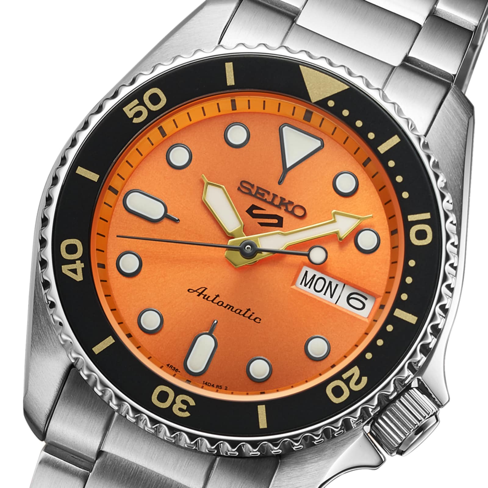 Seiko 5 Sports 5 Sports SKX Midi Orange 38mm Mens Watch Seiko 5 Sports 5 Sports SKX Midi Orange 38mm Mens Watch