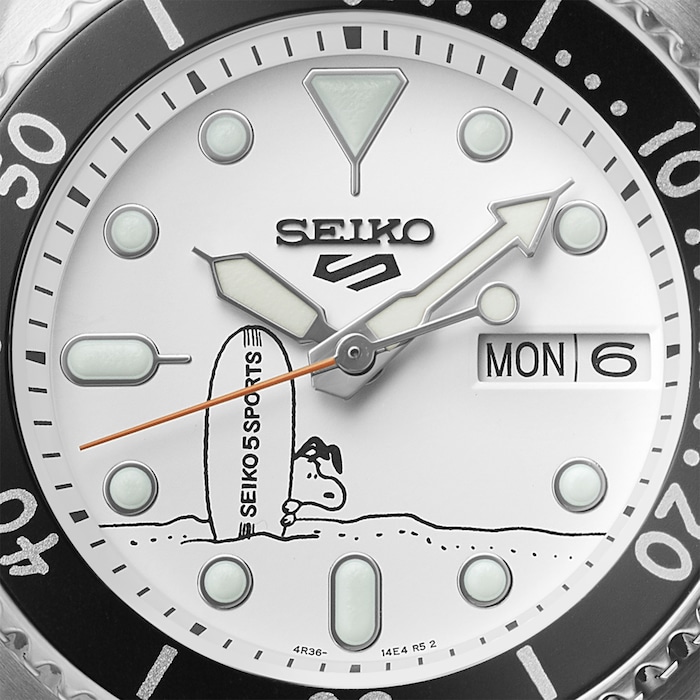 Seiko 5 Sports x Snoopy Peanuts 'Surfboard' Limited Edition Watch