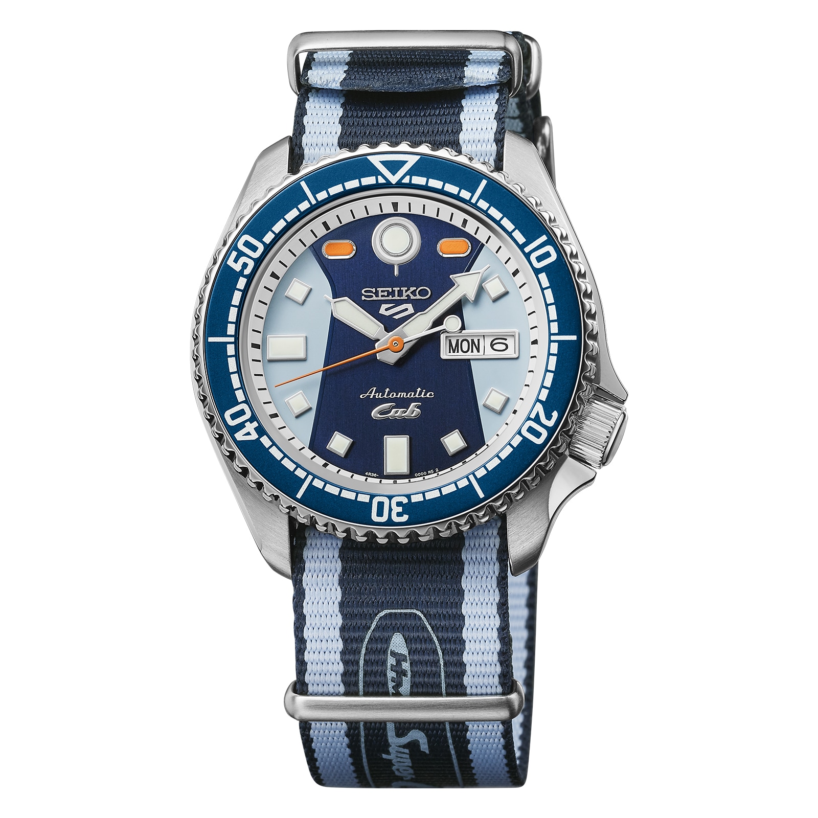 Seiko 5 Sports 5 Sports X Honda Super Cub Limited Edition 42.5mm Mens Watch Blue Seiko 5 Sports 5 Sports X Honda Super Cub Limited Edition 42.5mm Mens Watch Blue