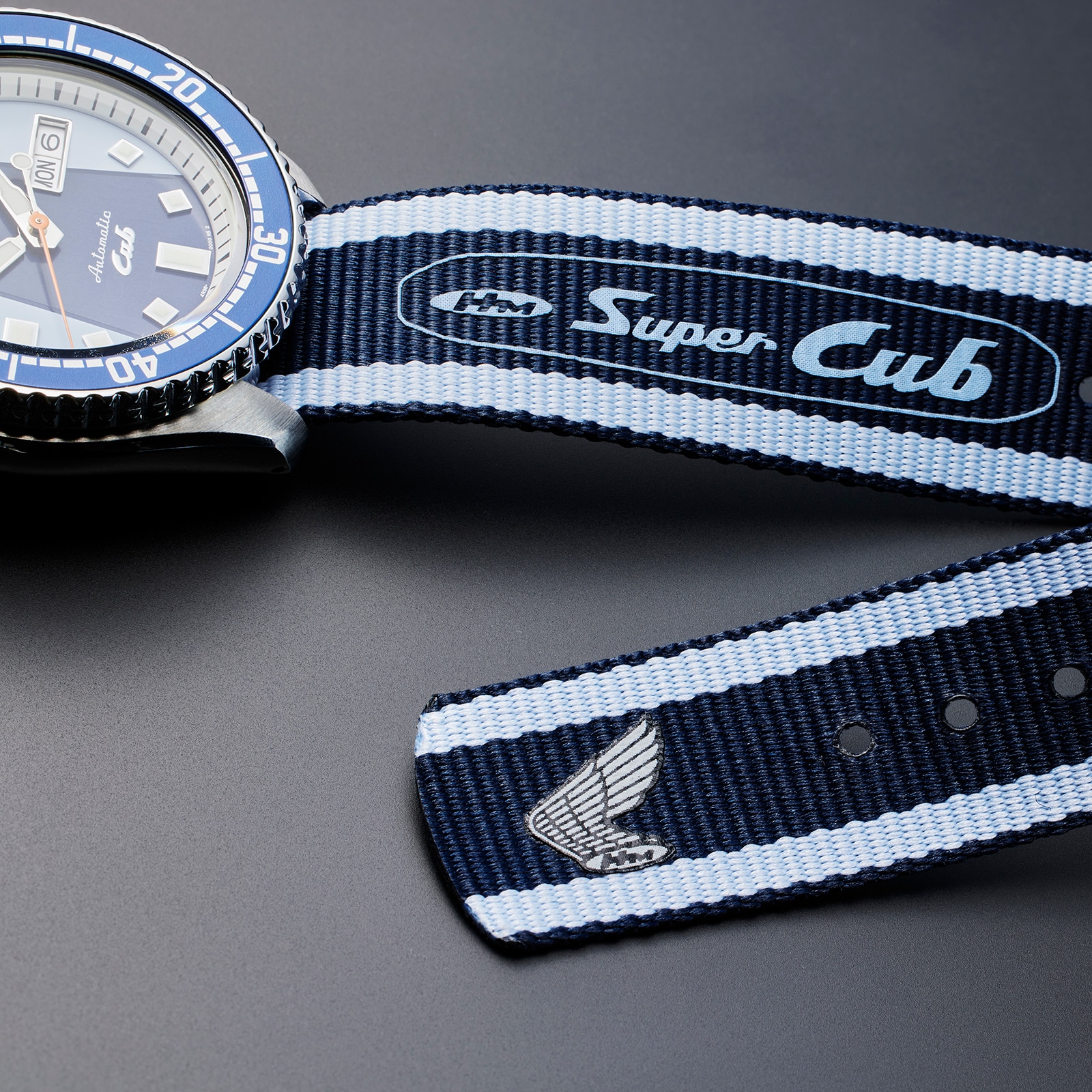 Seiko 5 Sports 5 Sports X Honda Super Cub Limited Edition 42.5mm Mens Watch Blue Seiko 5 Sports 5 Sports X Honda Super Cub Limited Edition 42.5mm Mens Watch Blue