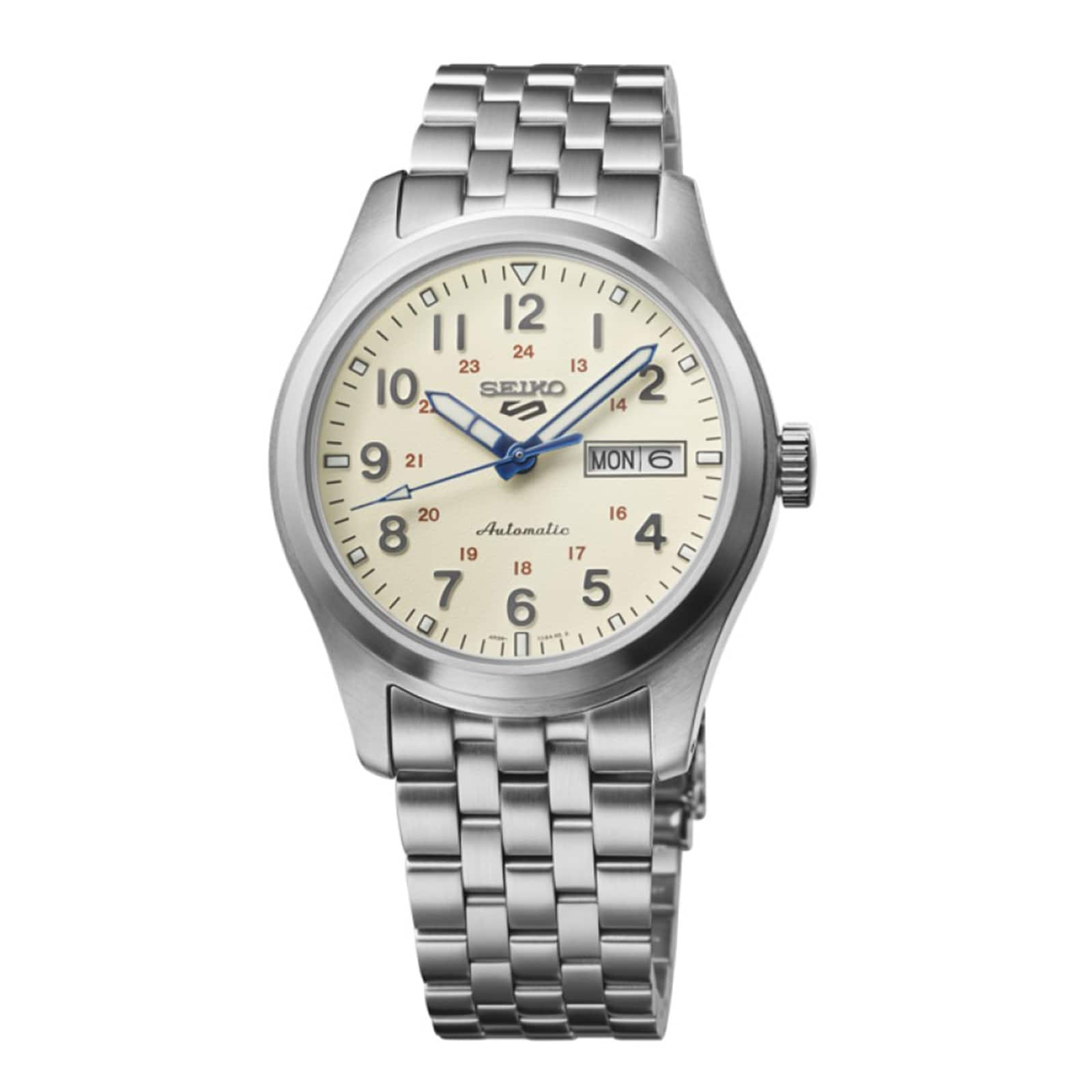 Seiko 5 Sports 5 Sports Laurel Limited Edition 39.5mm Mens Watch Cream Seiko 5 Sports 5 Sports Laurel Limited Edition 39.5mm Mens Watch Cream