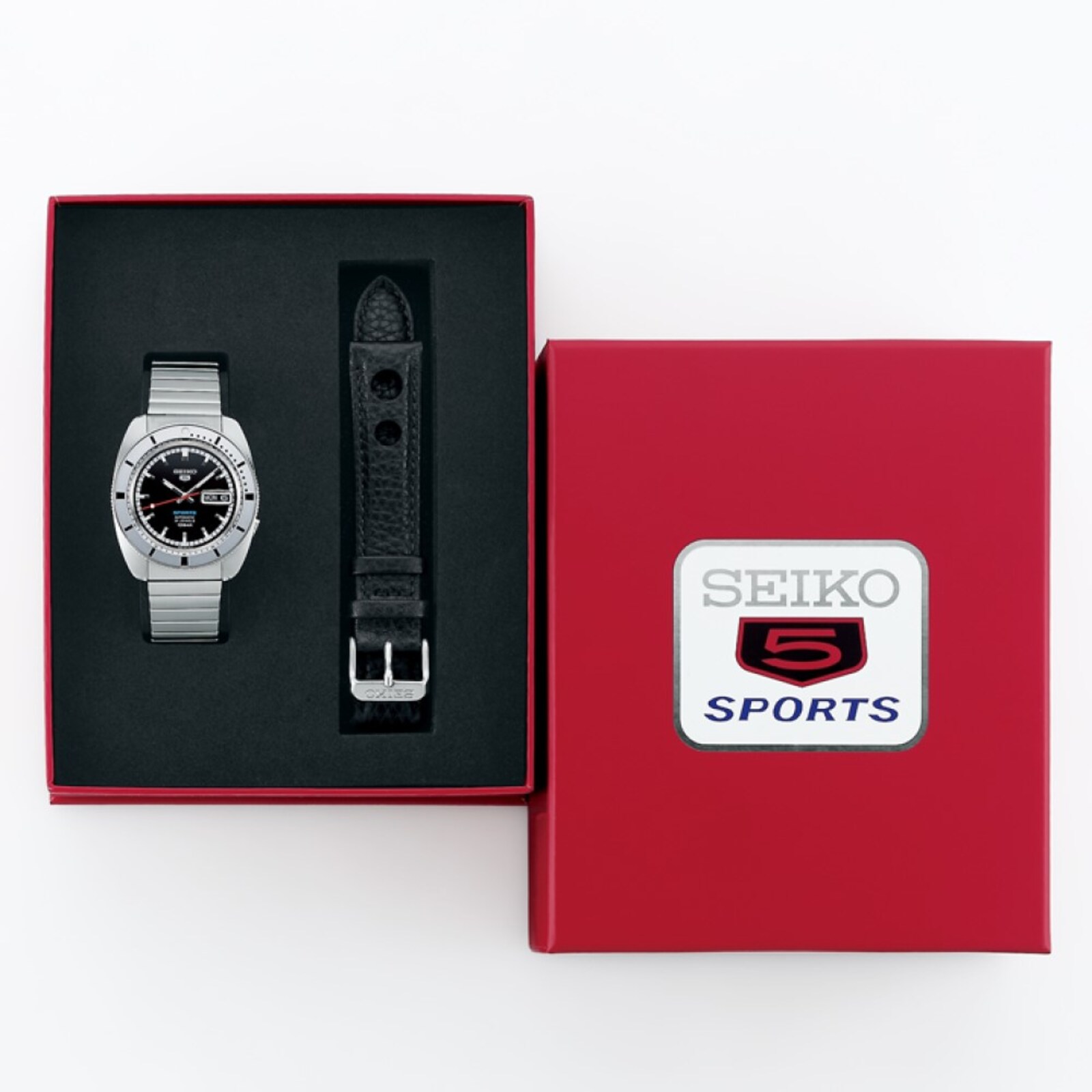 Seiko 5 Sports 5 Sports 'Pepper Black' 1968 Recreation Limited Edition 39.5mm Mens Watch