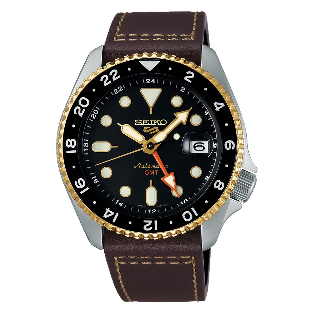 5 Sports SKX GMT 42.5mm Mens Strap Watch Mocha