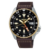 Seiko 5 Sports 5 Sports SKX GMT 42.5mm Mens Strap Watch Mocha