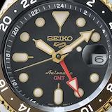 Seiko 5 Sports 5 Sports SKX GMT 42.5mm Mens Strap Watch Mocha